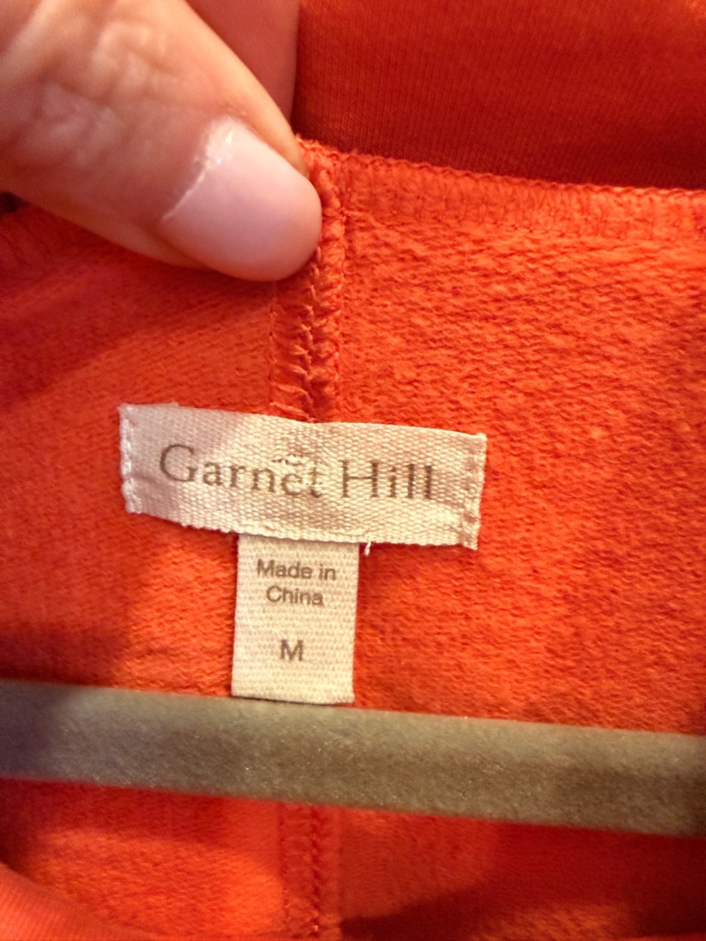 Garnet Hill Burnt Orange Boxy Funnel Neck Sporty Sleeveless Tank sz M - Picture 5 of 9